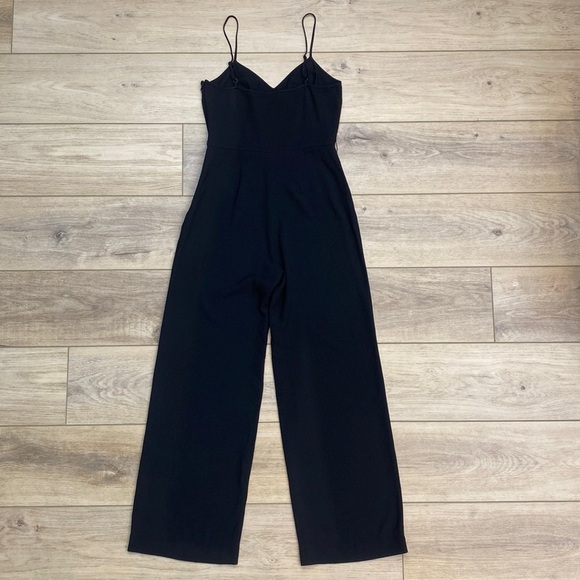 Polo Ralph Lauren Brigitte Jumpsuit Solid Black Minimalist Dressy Sleeveless - Picture 6 of 15